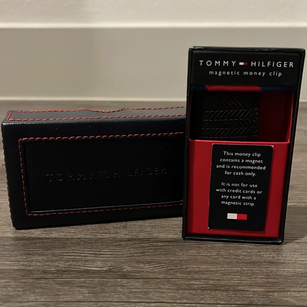 Tommy Hilfiger money clip mens gift holiday bday xmas